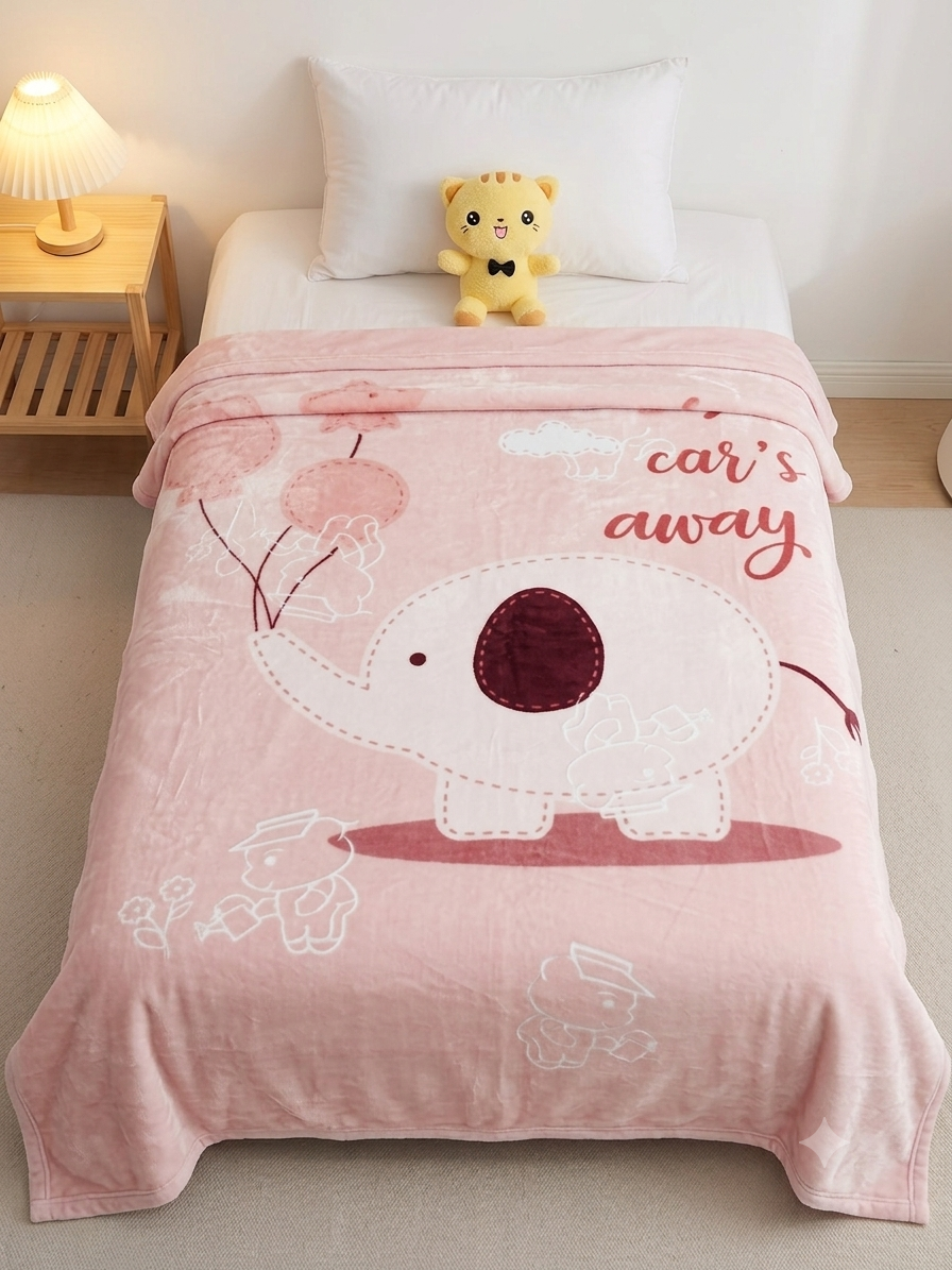Baby Blanket — Car's Away (Pink)